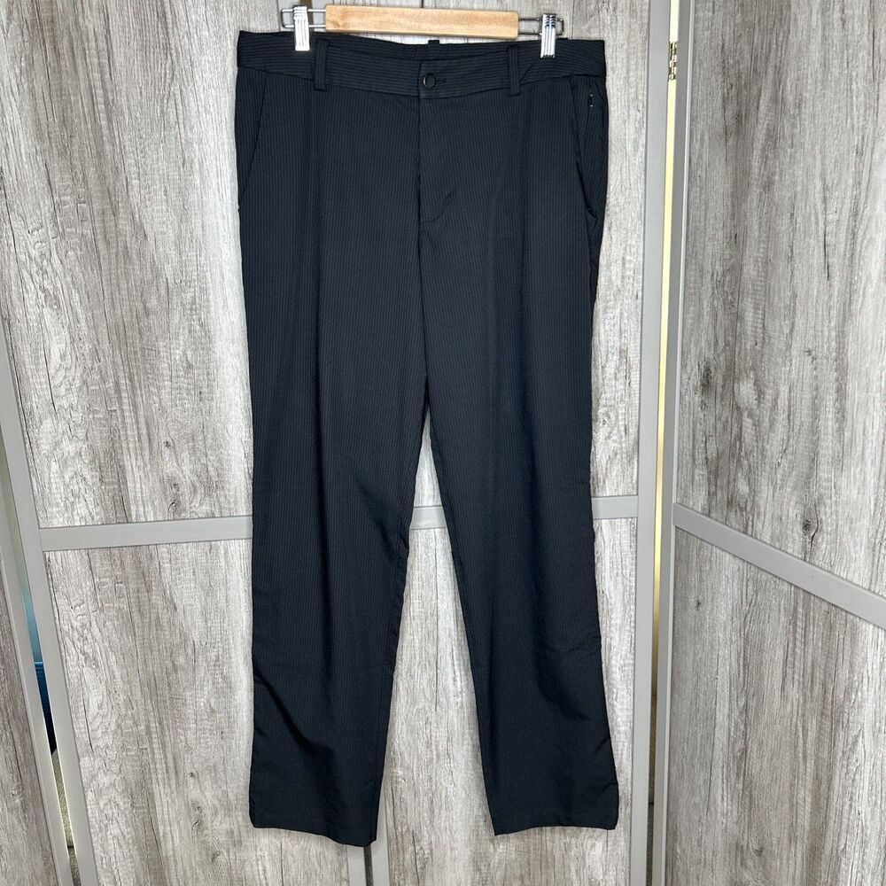 Lululemon Men’s Pants Striped Zipper Pockets Straight Leg Size L